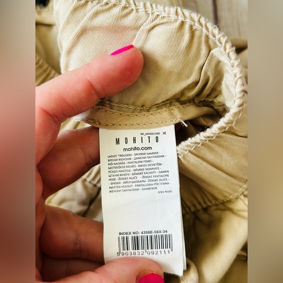 Mohito Women’s Beige Eco Aware Mid Rise Elastic Waist Drawstring Jogger - Picture 16 of 16